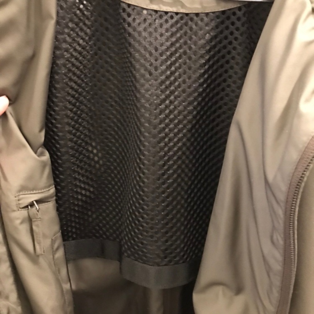 Armani Collezioni Rain Coat 42 brown green jacket - Picture 8 of 15